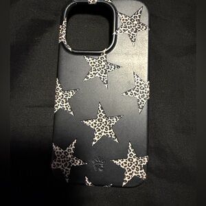 Velvet Caviar Black and Leopard Star Case